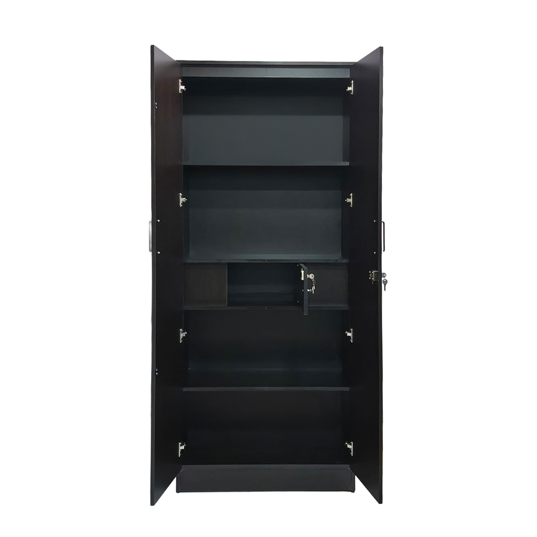 Verna 2 Door Wardrobe with Locker - Image 8