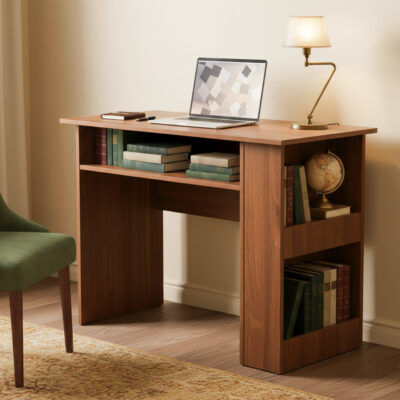 KIK Alvin Study Table | Study Desk with 3 Storage