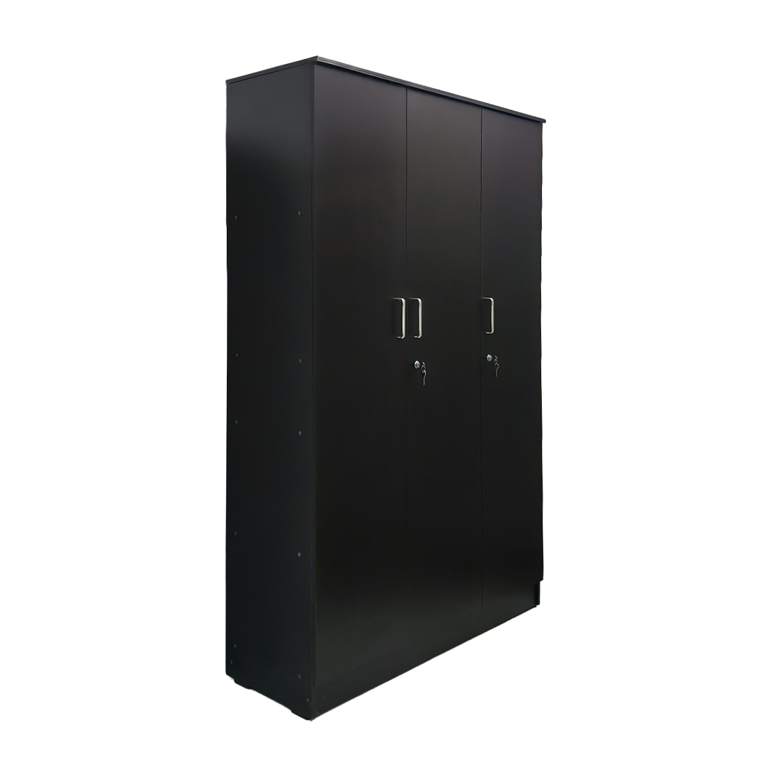 KIK Verna 3 Door Wardrobe with Locker – Wenge Finish - Image 3