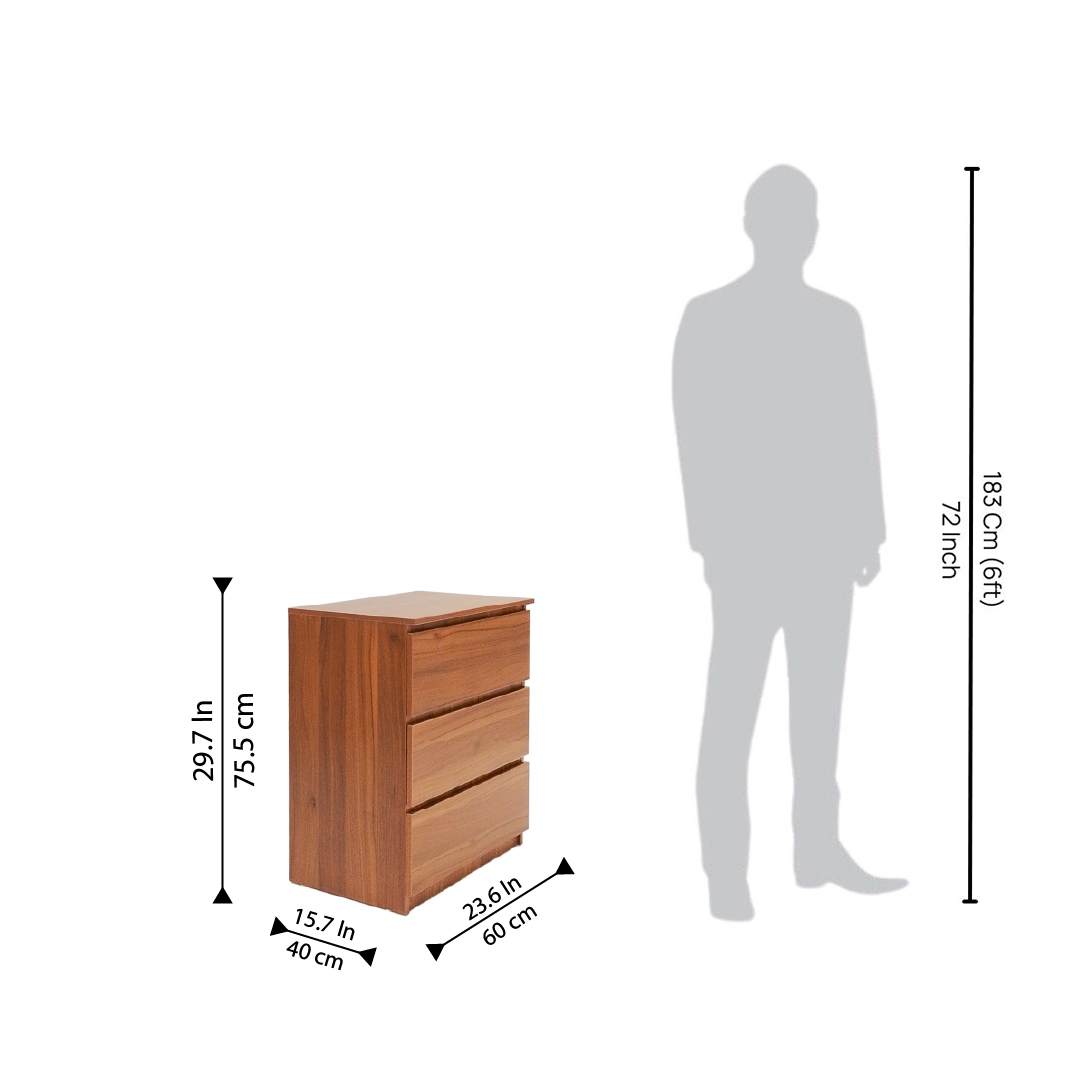 KIK Eden 3 Drawer Cabinet - Image 8